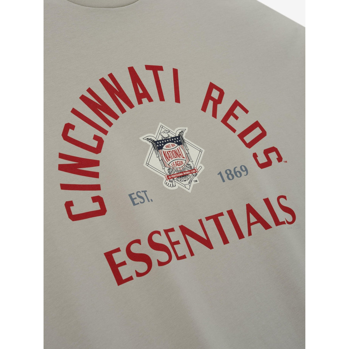 Fear of God Essentials Reds National League Merch Tee Seal - Im Your Wardrobe