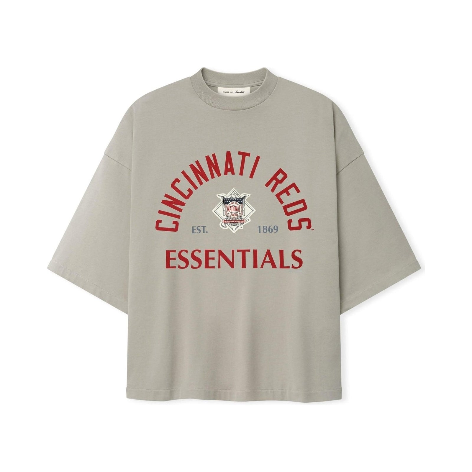 Fear of God Essentials Reds National League Merch Tee Seal - Im Your Wardrobe