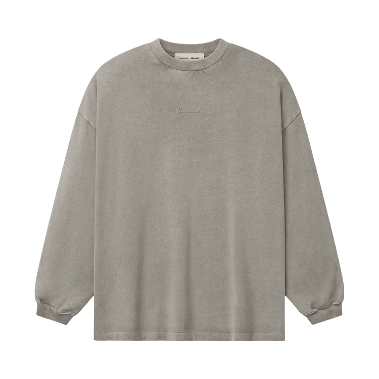 Fear of God Essentials Signature 90s Long Sleeve Tee Faded Seal (SS26) - Im Your Wardrobe