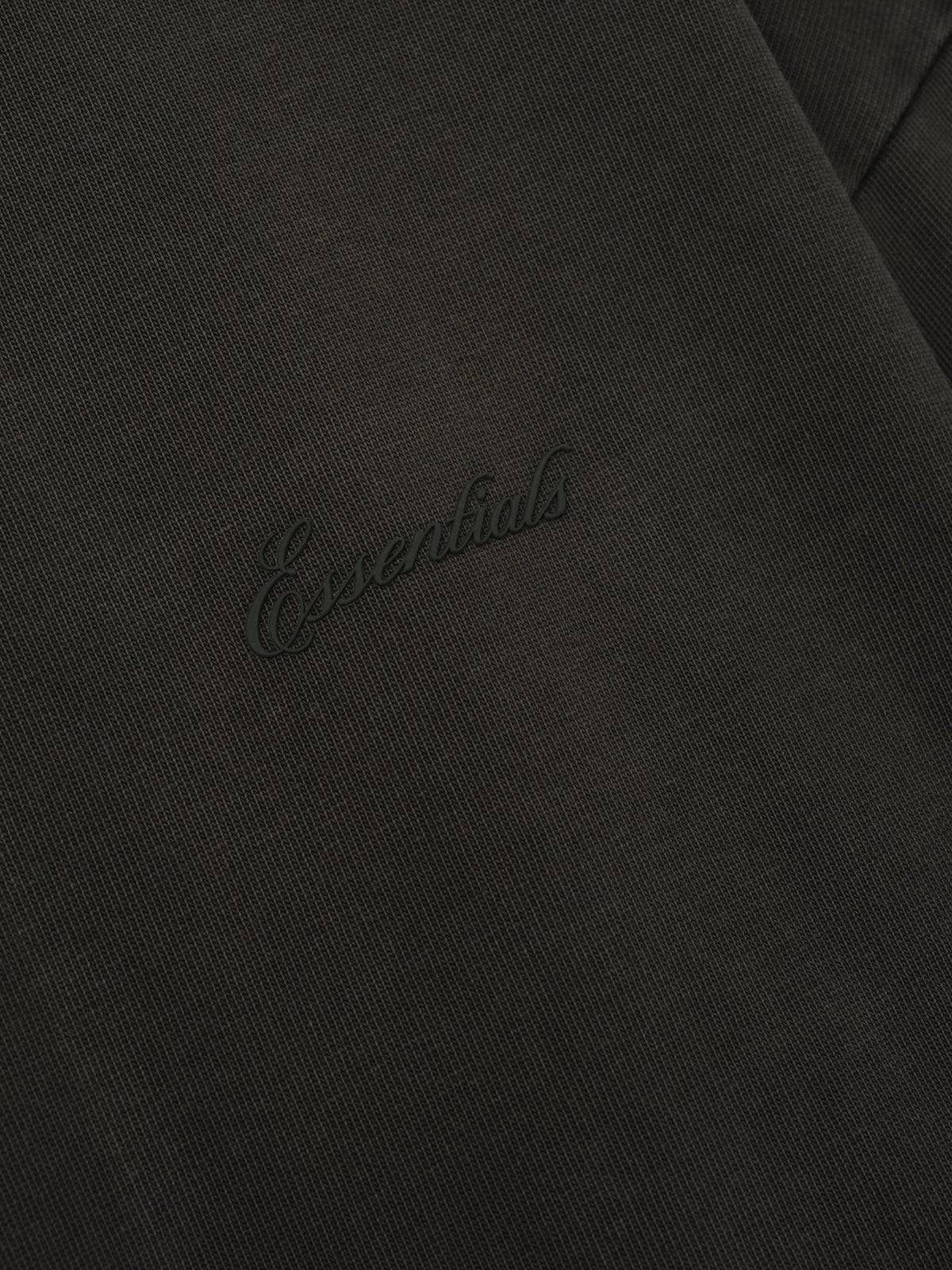 Fear of God Essentials Signature 90s Relaxed Long Sleeve Tee Washed Ink Black - Im Your Wardrobe