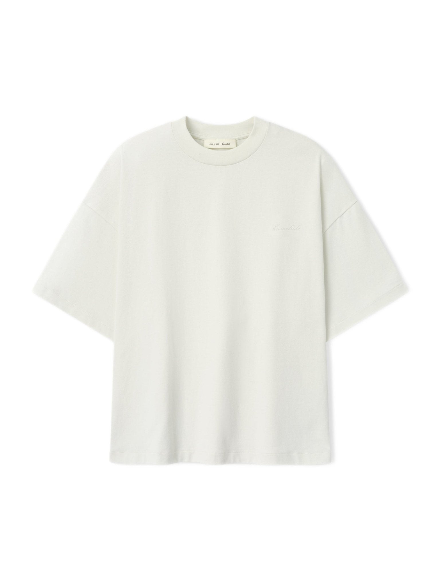 Fear of God Essentials Signature 90s Relaxed Tee Washed Ivory - Im Your Wardrobe