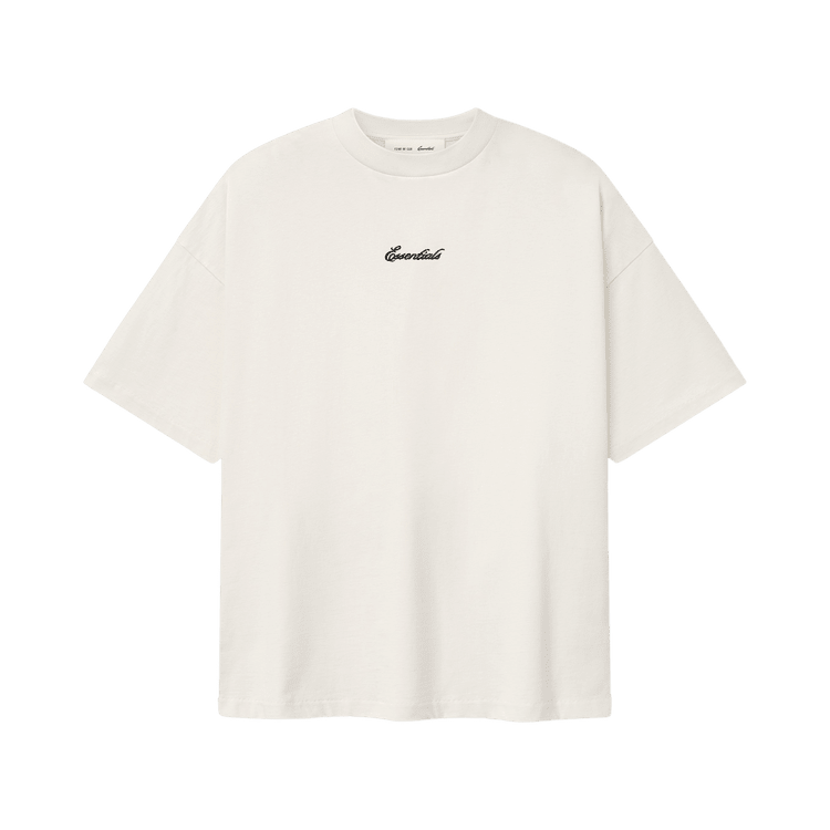 Fear of God Essentials Signature 90s Short-Sleeve Tee II Ivory (SS26) - Im Your Wardrobe