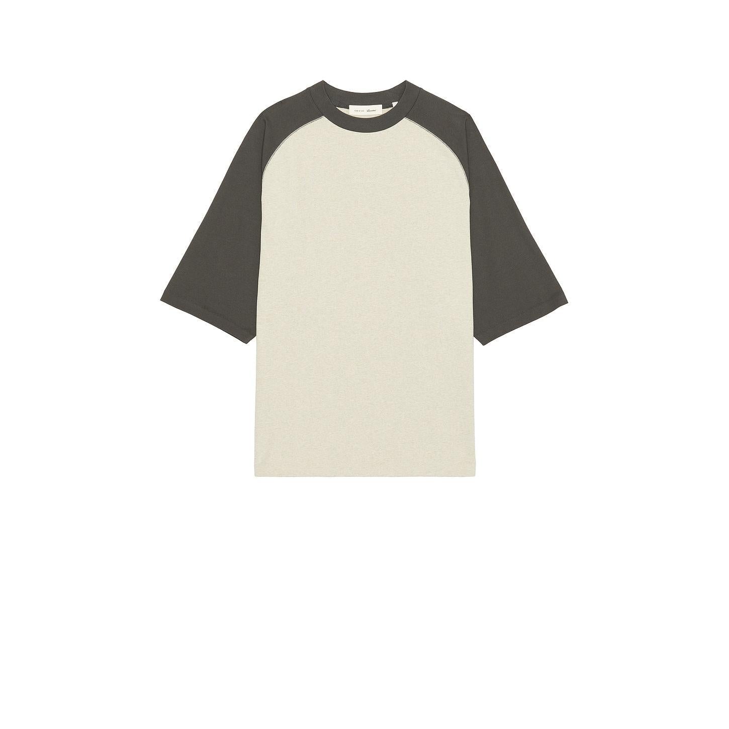 Fear of God Essentials Signature Baseball Tee Heather Stone Iron Grey - Im Your Wardrobe