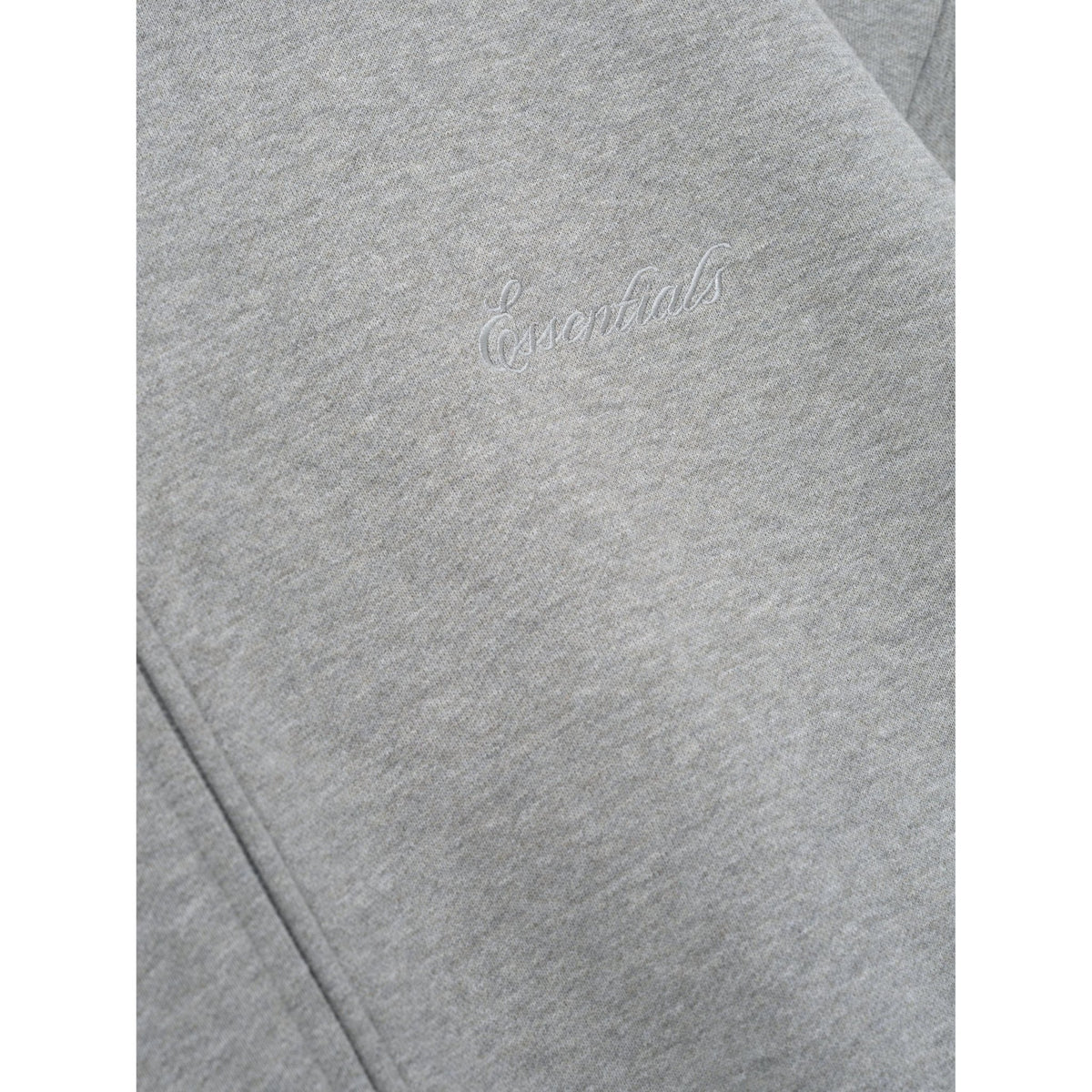 Fear of God Essentials Signature Classic Full Zip Hoodie Concrete Heather - Im Your Wardrobe