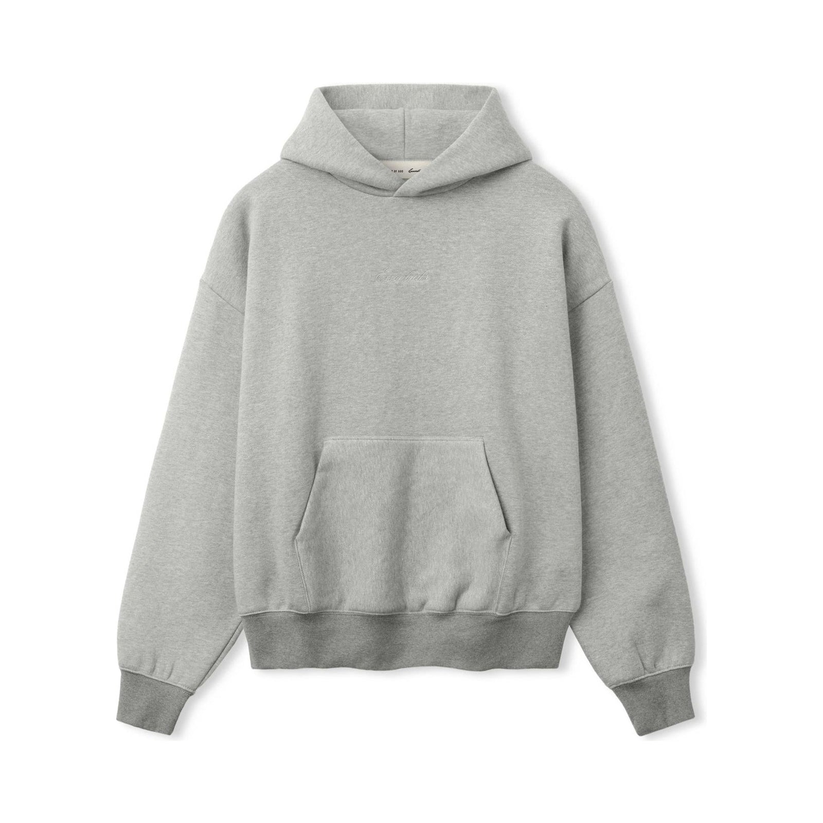 Fear of God Essentials Signature Classic Hoodie Concrete Heather - Im Your Wardrobe