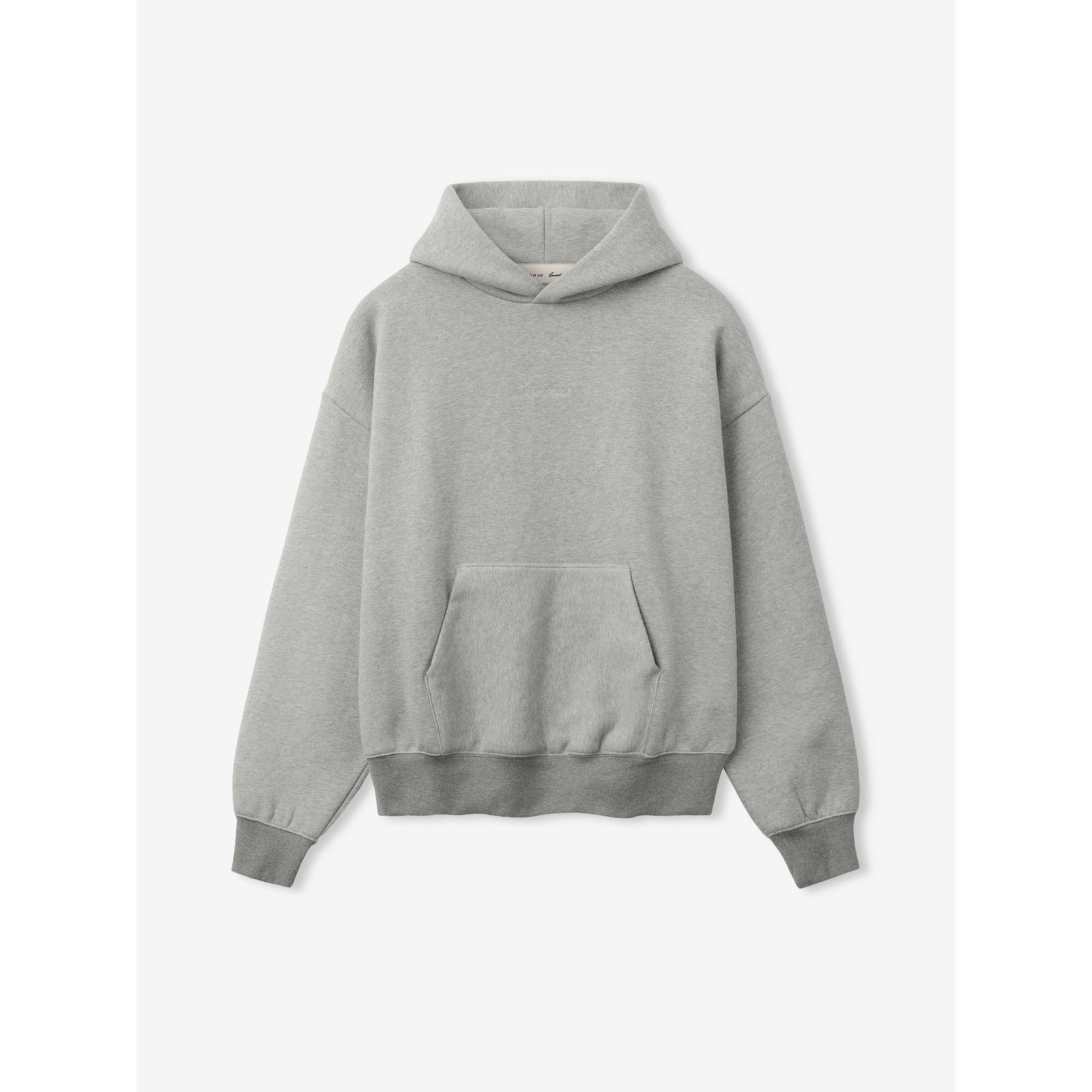 Fear of God Essentials Signature Classic Hoodie Concrete Heather - Im Your Wardrobe