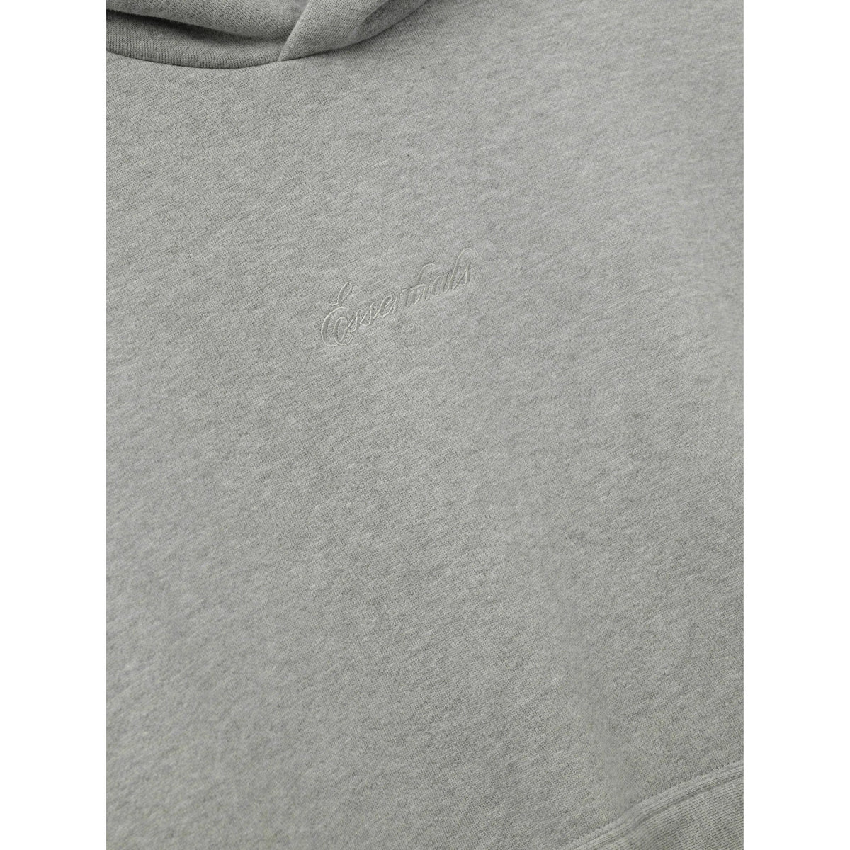 Fear of God Essentials Signature Classic Hoodie Concrete Heather - Im Your Wardrobe