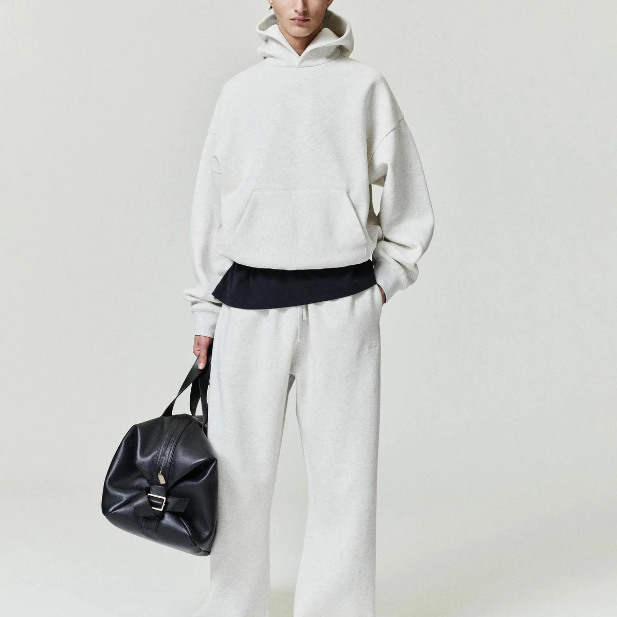 Fear Of God Essentials Signature Classic Hoodie Oatmeal Heather/Light Heather - Im Your Wardrobe