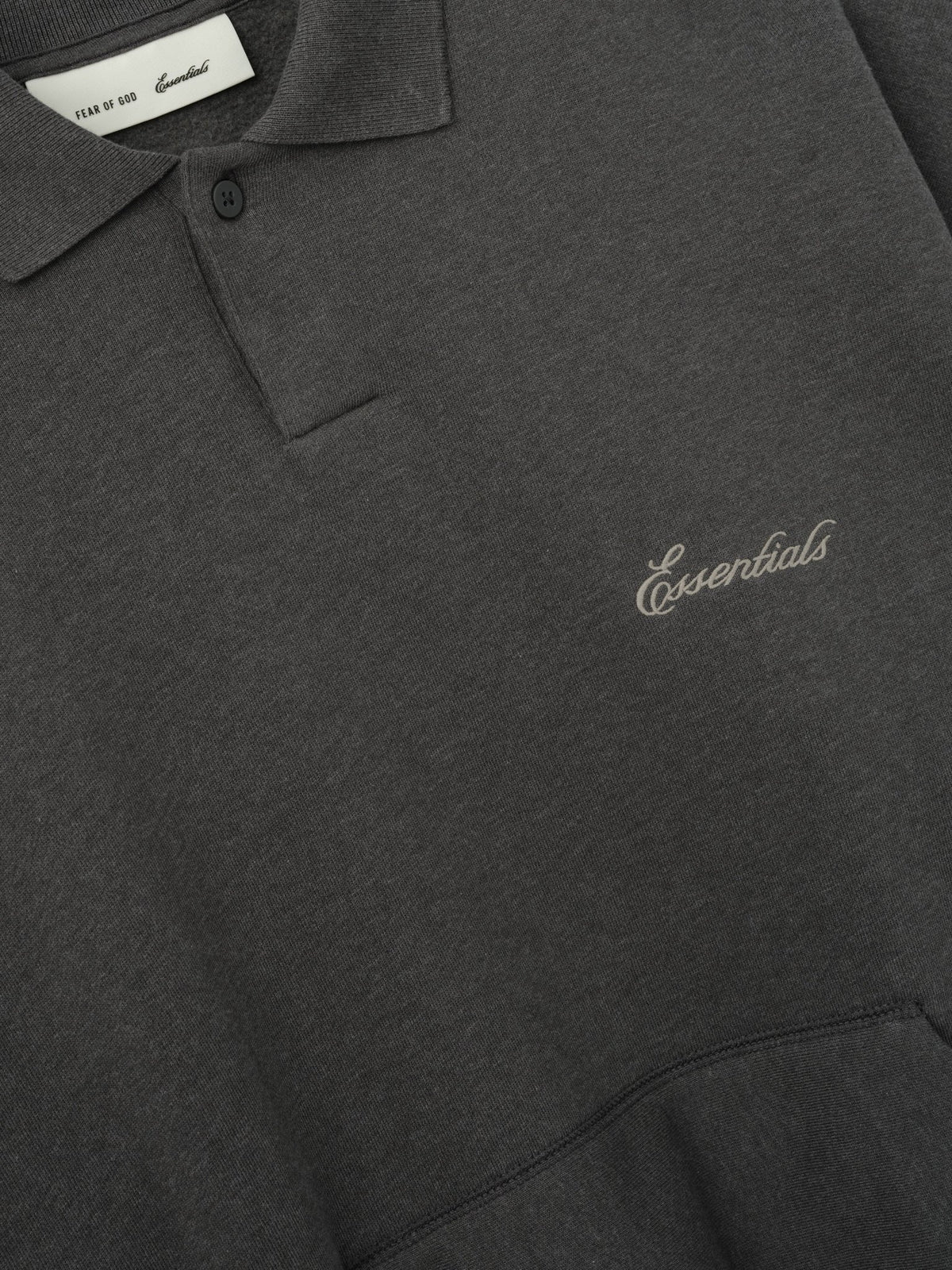 Fear of God Essentials Signature Classic Polo Ash Heather - Im Your Wardrobe