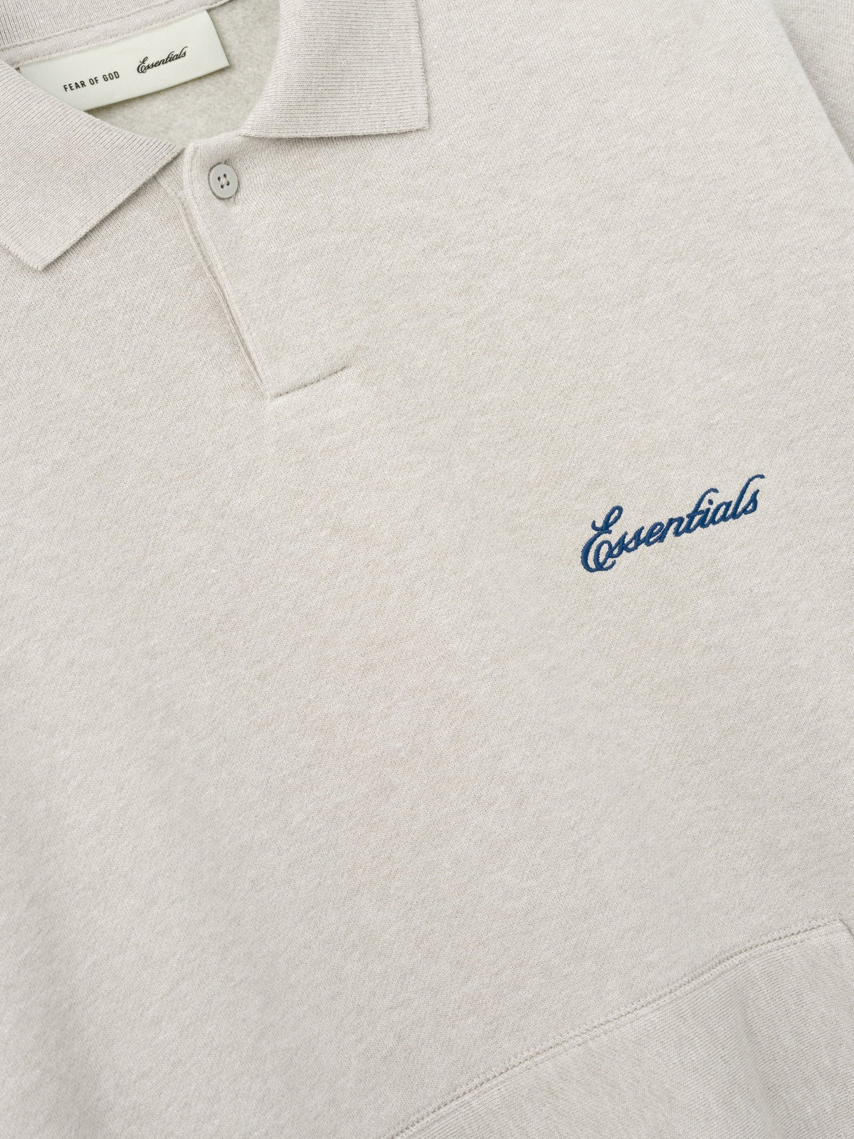 Fear of God Essentials Signature Classic Polo Marble Heather - Im Your Wardrobe