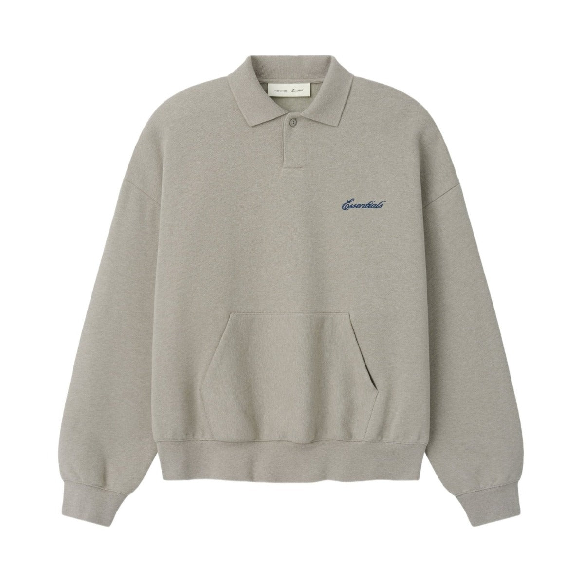 Fear of God Essentials Signature Classic Polo Pyrite Heather - Im Your Wardrobe