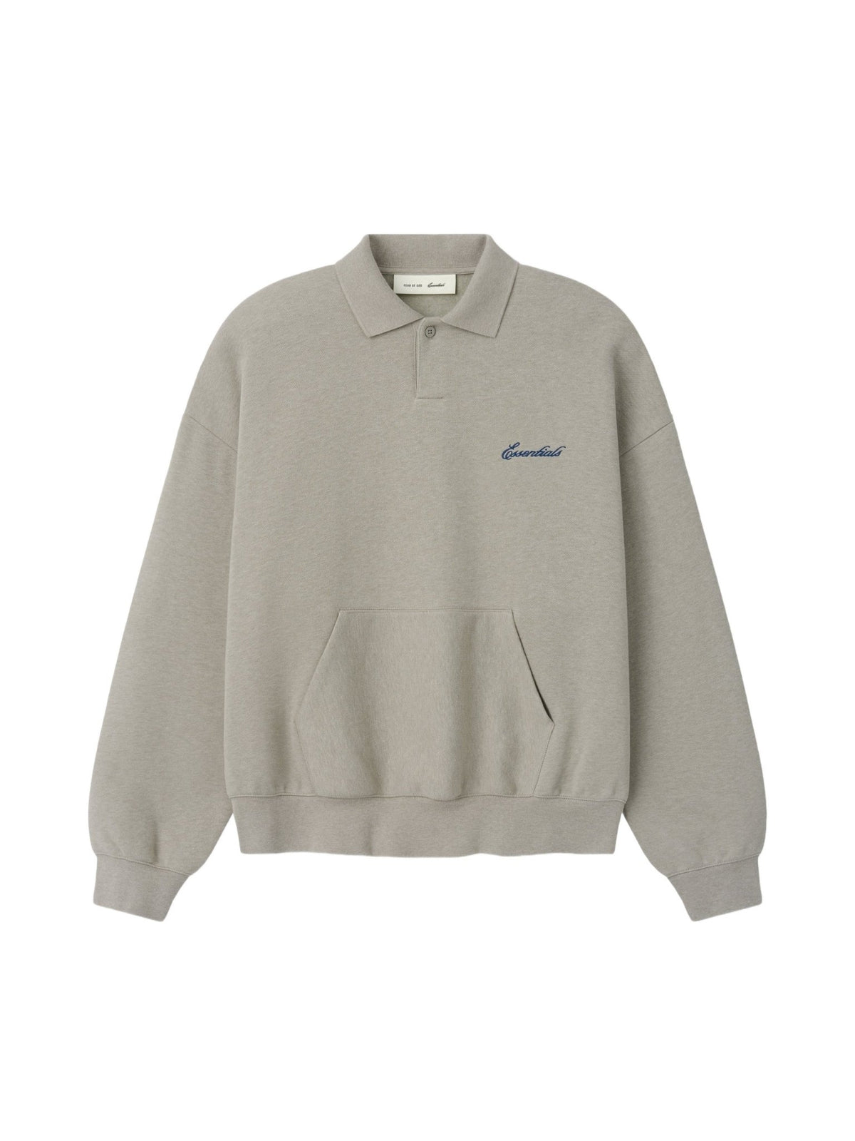 Fear of God Essentials Signature Classic Polo Pyrite Heather - Im Your Wardrobe
