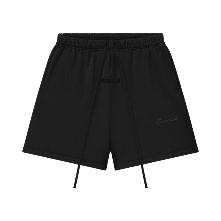 Fear of God Essentials Signature Classic Sweatshort Vintage Black / Black (SS26) - Im Your Wardrobe