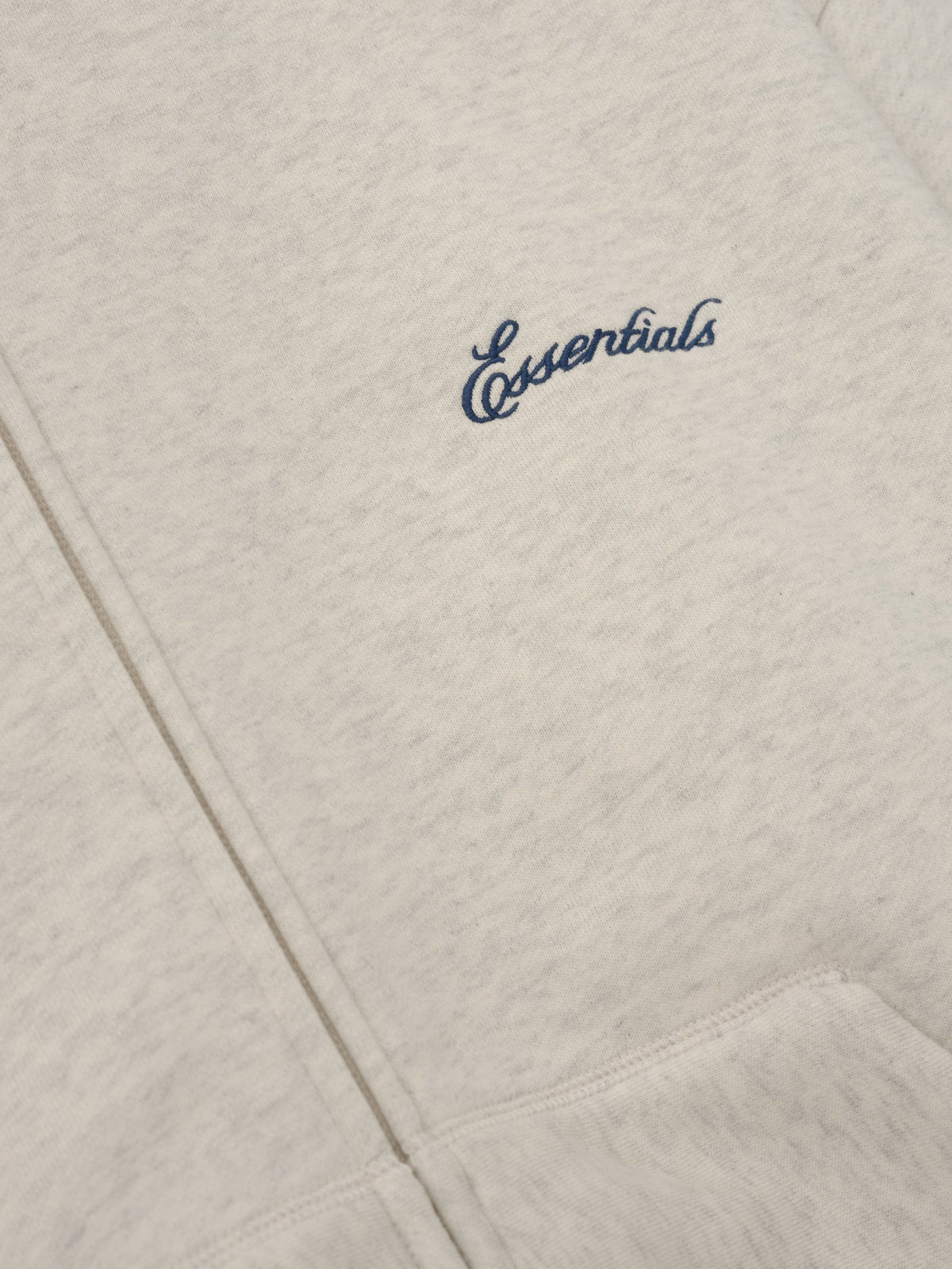 Fear of God Essentials Signature Classic Zip Up Hoodie Marble Heather - Im Your Wardrobe