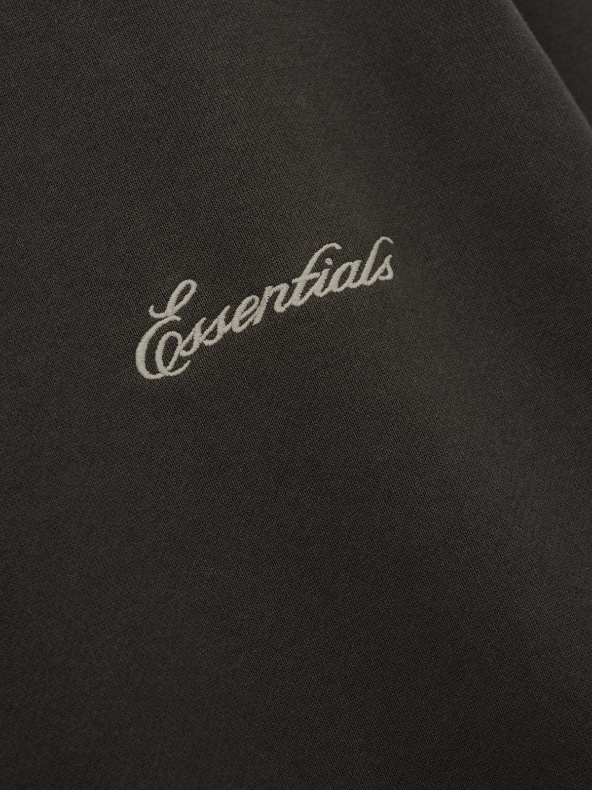 Fear of God Essentials Signature Lounge Crewneck Sweatshirt Ink Black - Im Your Wardrobe
