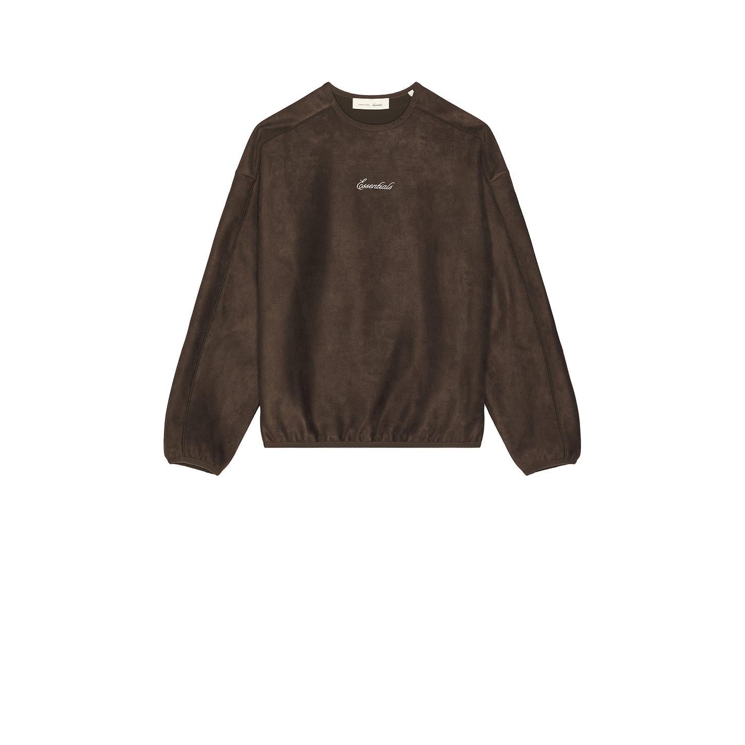 Fear of God Essentials Signature Modern Crewneck Sweatshirt Brown - Im Your Wardrobe