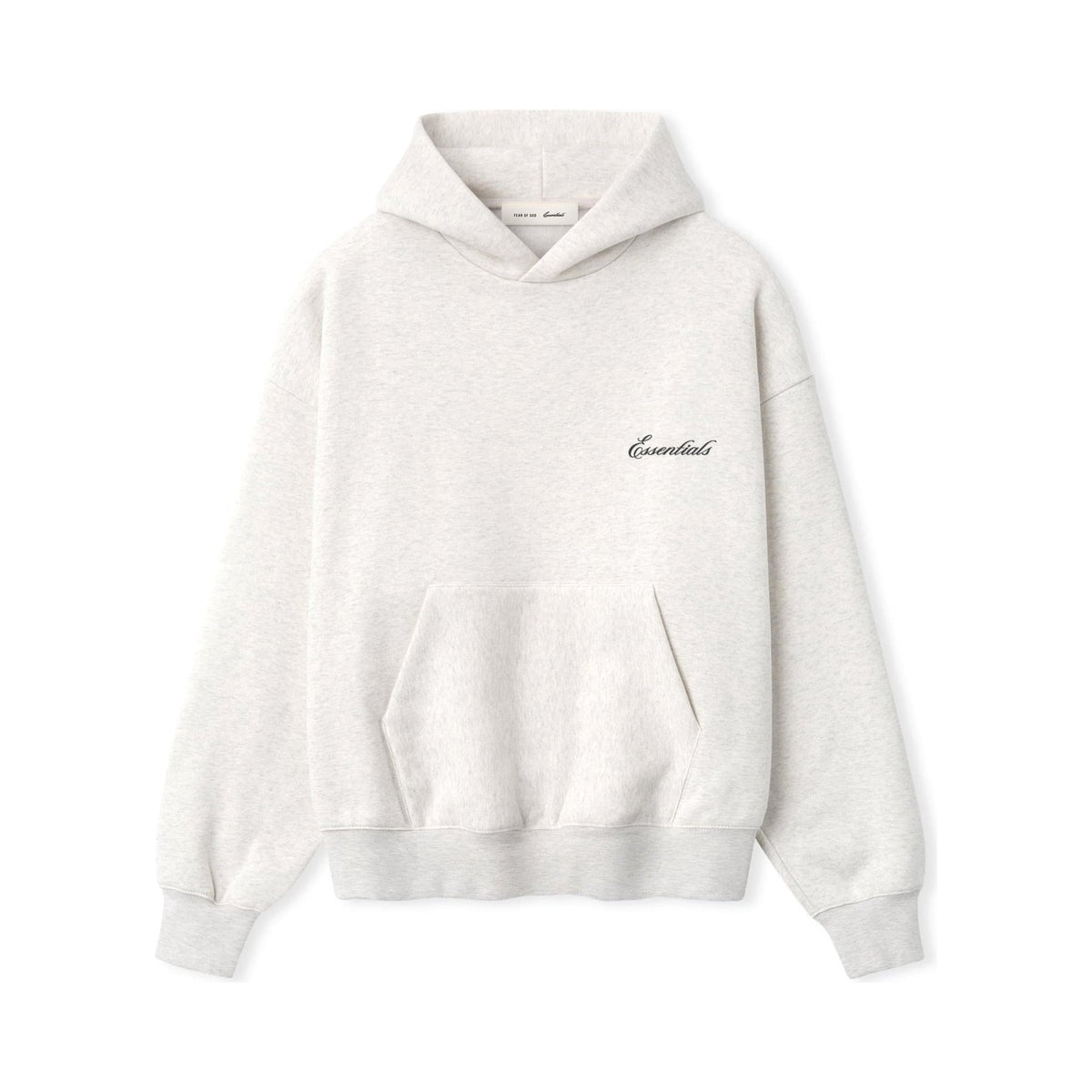 Fear of God Essentials Signature SS26 Classic Hoodie Oatmeal Heather - Im Your Wardrobe
