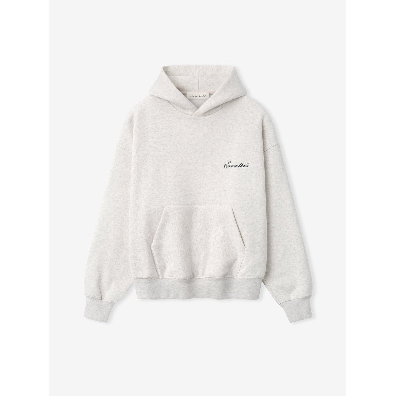 Fear of God Essentials Signature SS26 Classic Hoodie Oatmeal Heather - Im Your Wardrobe