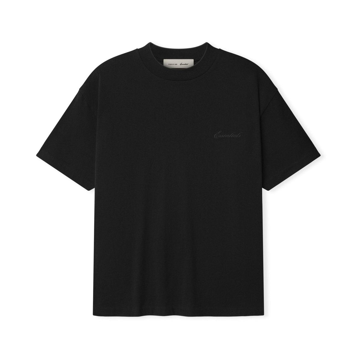 Fear of God Essentials Signature SS26 Classic Tee Vintage Black - Im Your Wardrobe