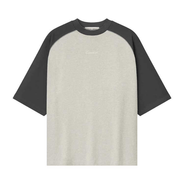 Fear of God Essentials Signature Tee Oatmeal/Concrete Heather (SS26) - Im Your Wardrobe