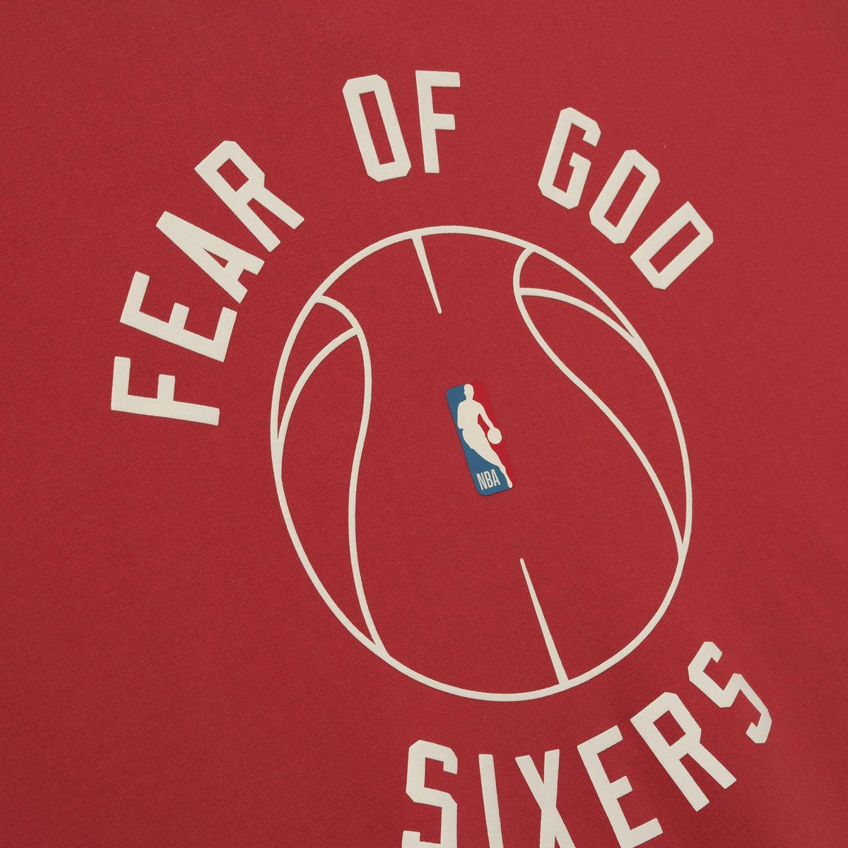 Fear Of God Essentials Sixers X Barkley Hendricks 90s Hoodie Faded Garnet - Im Your Wardrobe