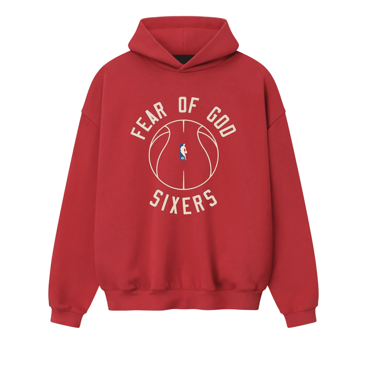 Fear Of God Essentials Sixers X Barkley Hendricks 90s Hoodie Faded Garnet - Im Your Wardrobe