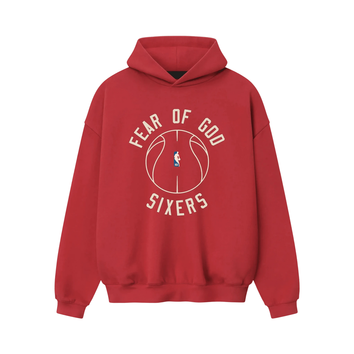 Fear Of God Essentials Sixers X Barkley Hendricks 90s Hoodie Faded Garnet - Im Your Wardrobe