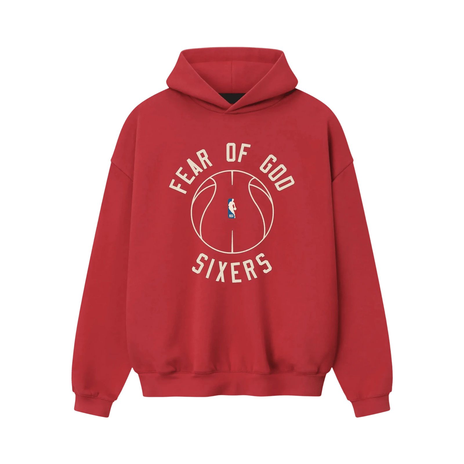 Fear Of God Essentials Sixers X Barkley Hendricks 90s Hoodie Faded Garnet - Im Your Wardrobe