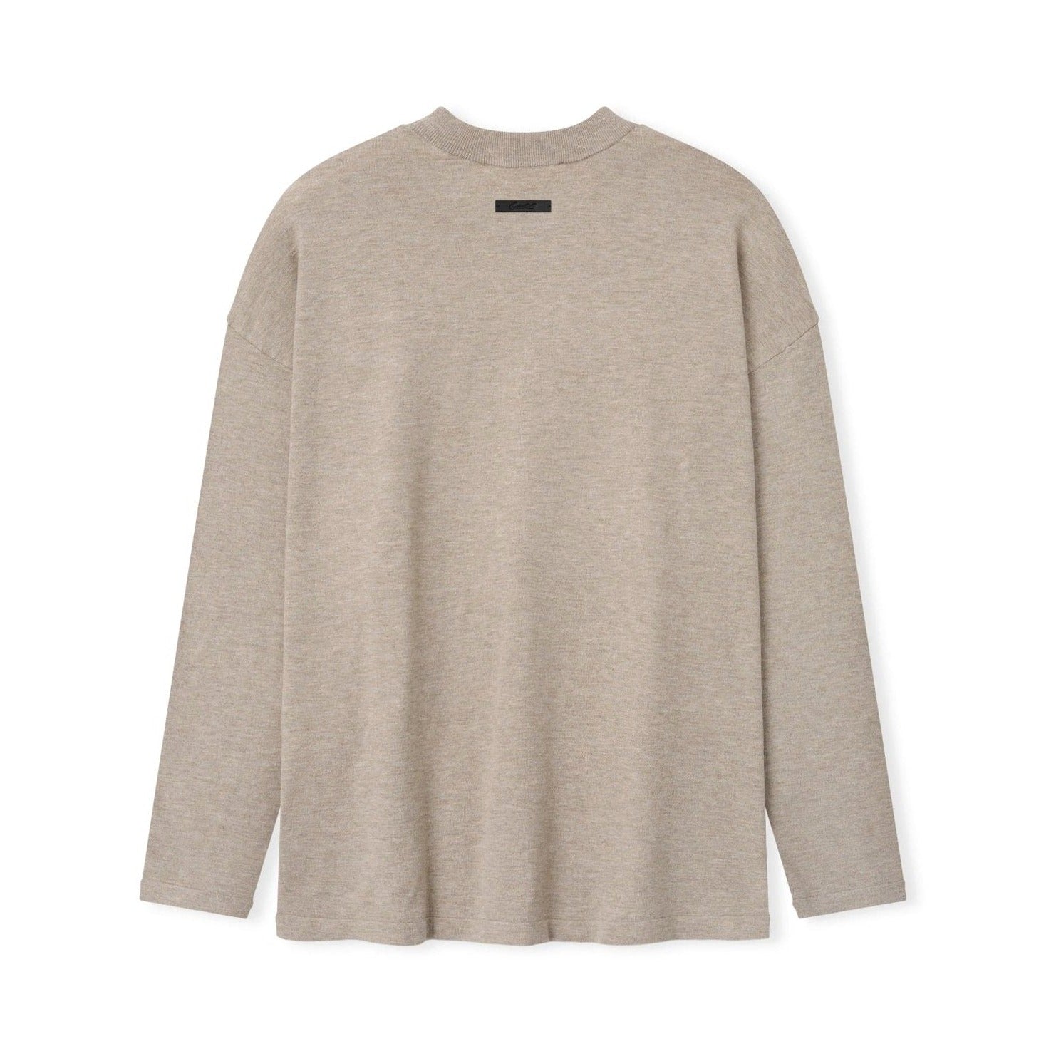 Fear of God Essentials Soft Knit Long Sleeve Tee Seal Heather - Im Your Wardrobe