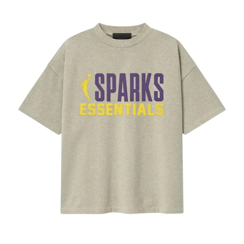 Fear of God Essentials Sparks 90s Tee Heather Stone - Im Your Wardrobe