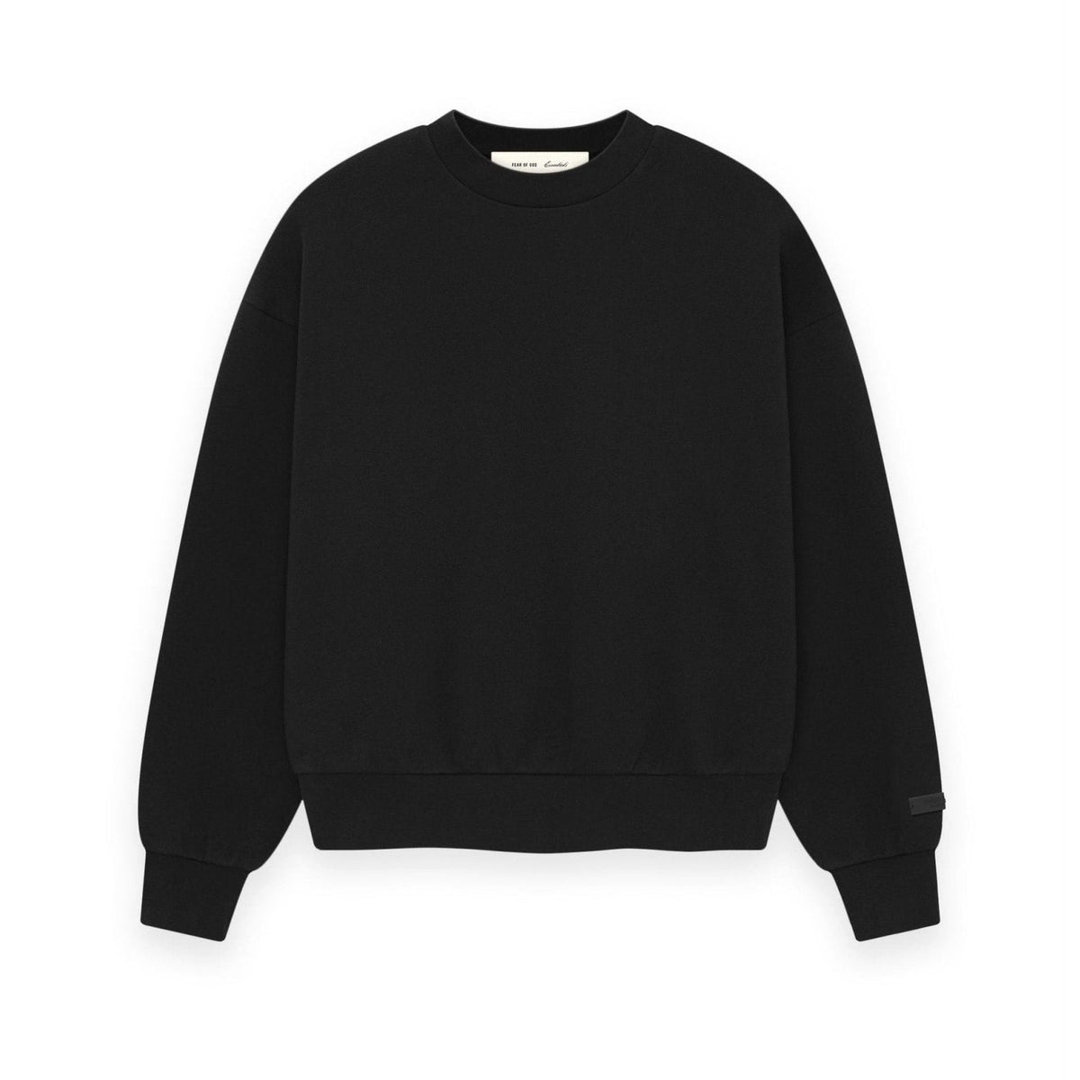 Fear of God Essentials SS26 Classic Crewneck Sweatshirt Vintage Black - Im Your Wardrobe