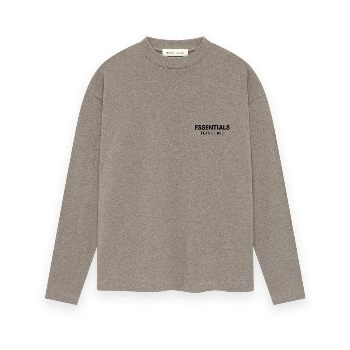 Fear of God Essentials SS26 Classic Long Sleeve Tee Homestead Heather - Im Your Wardrobe