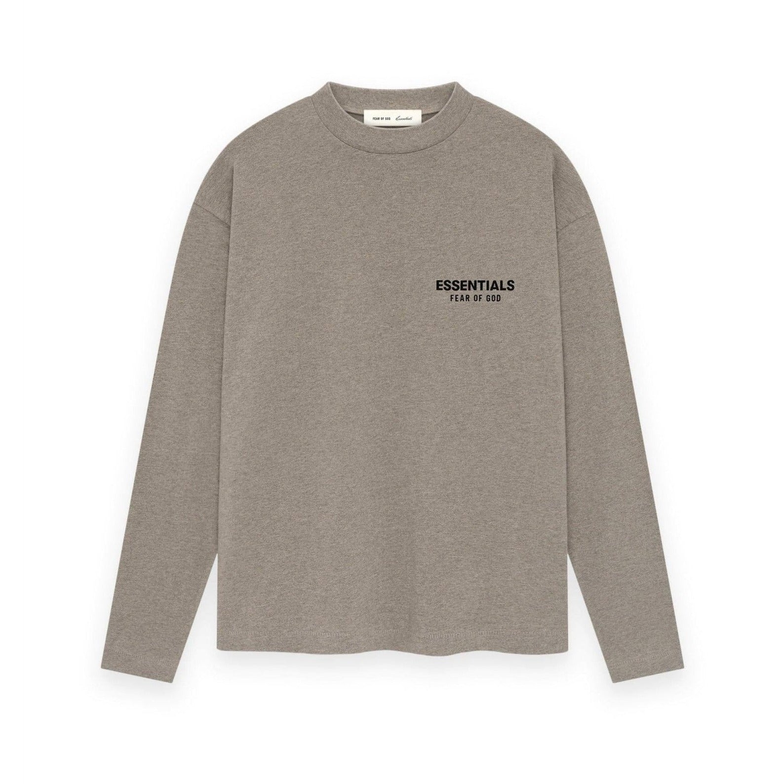 Fear of God Essentials SS26 Classic Long Sleeve Tee Homestead Heather - Im Your Wardrobe