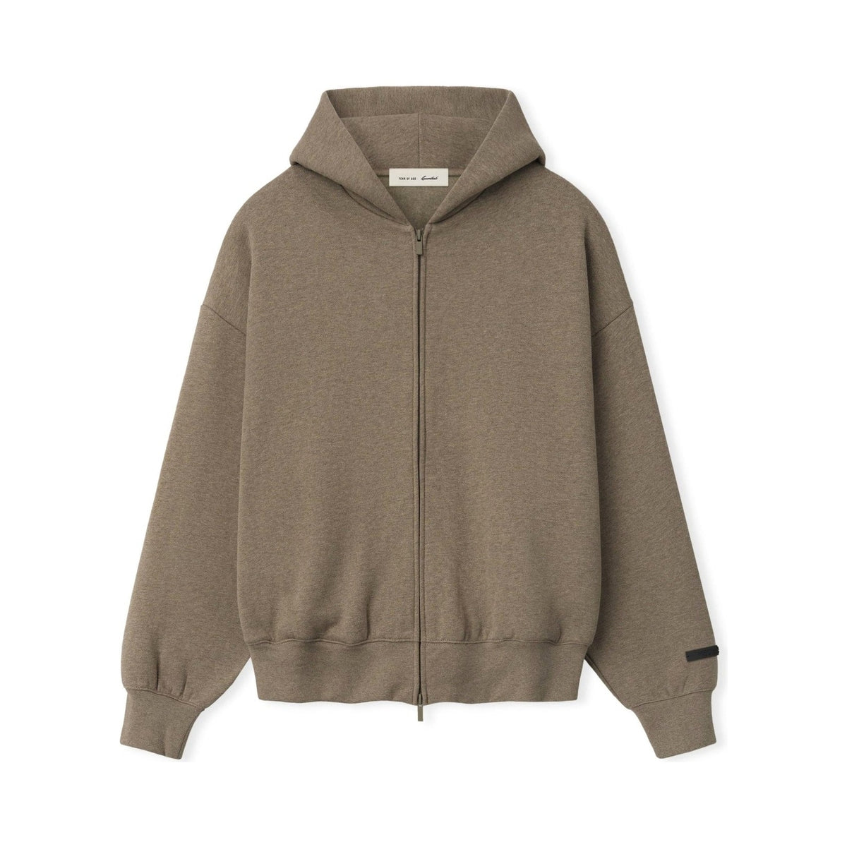 Fear of God Essentials SS26 Classic Zip-Up Hoodie Homestead Heather - Im Your Wardrobe