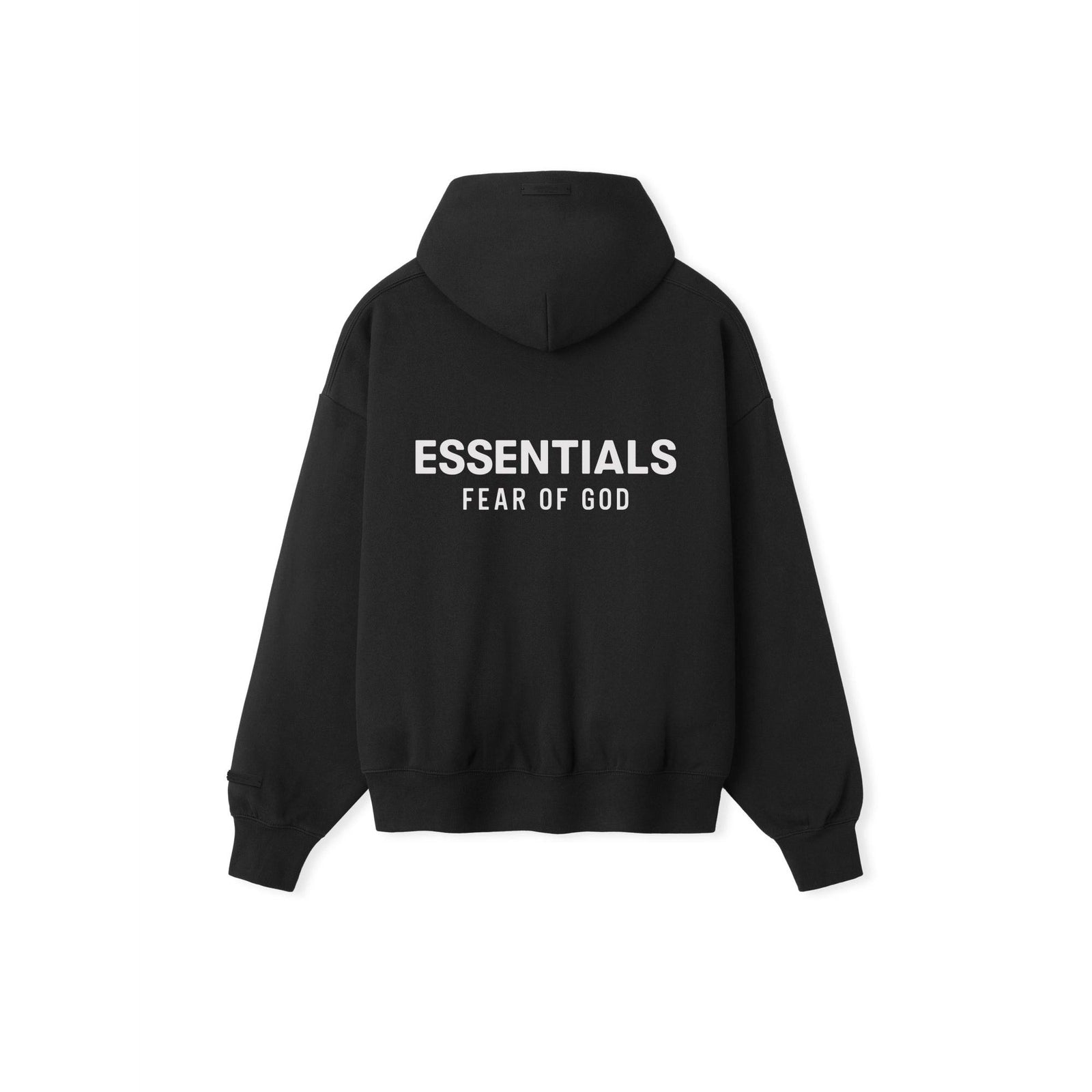 Fear of God Essentials SS26 Classic Zip-Up Hoodie Vintage Black/White - Im Your Wardrobe