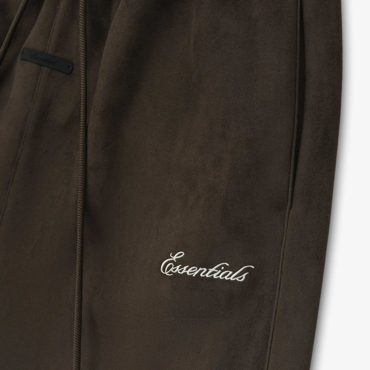 Fear Of God Essentials Suede Fleece Signature Relaxed Pant Brown - Im Your Wardrobe