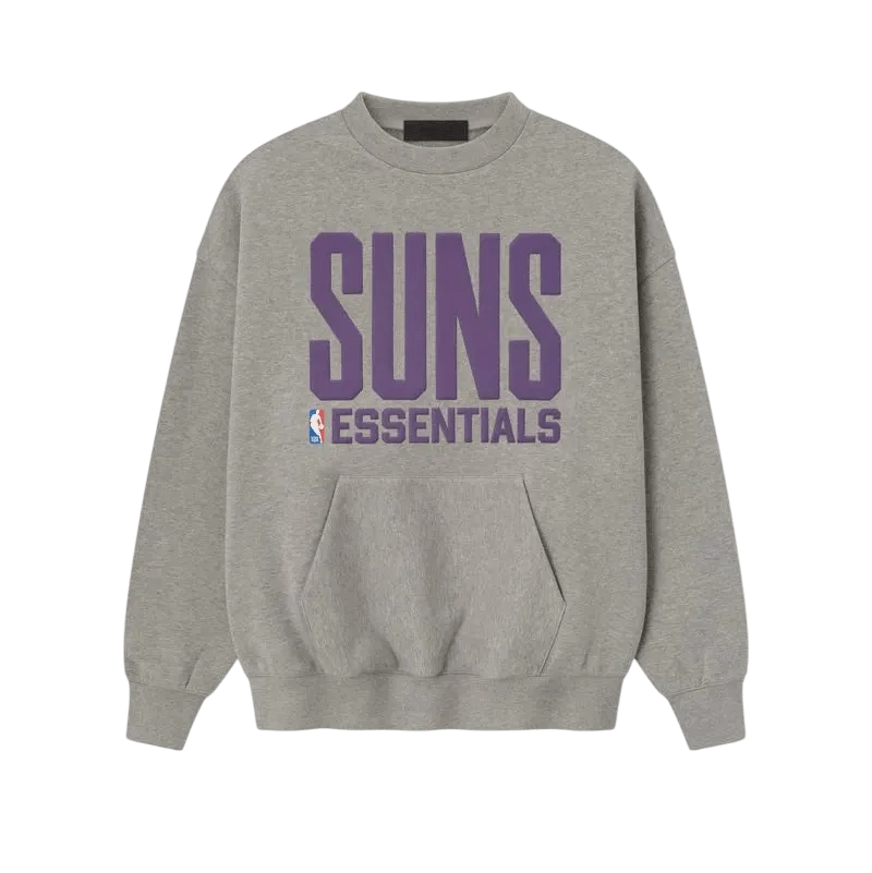 Fear of God Essentials Suns Sport Crewneck Warm Heather - Im Your Wardrobe