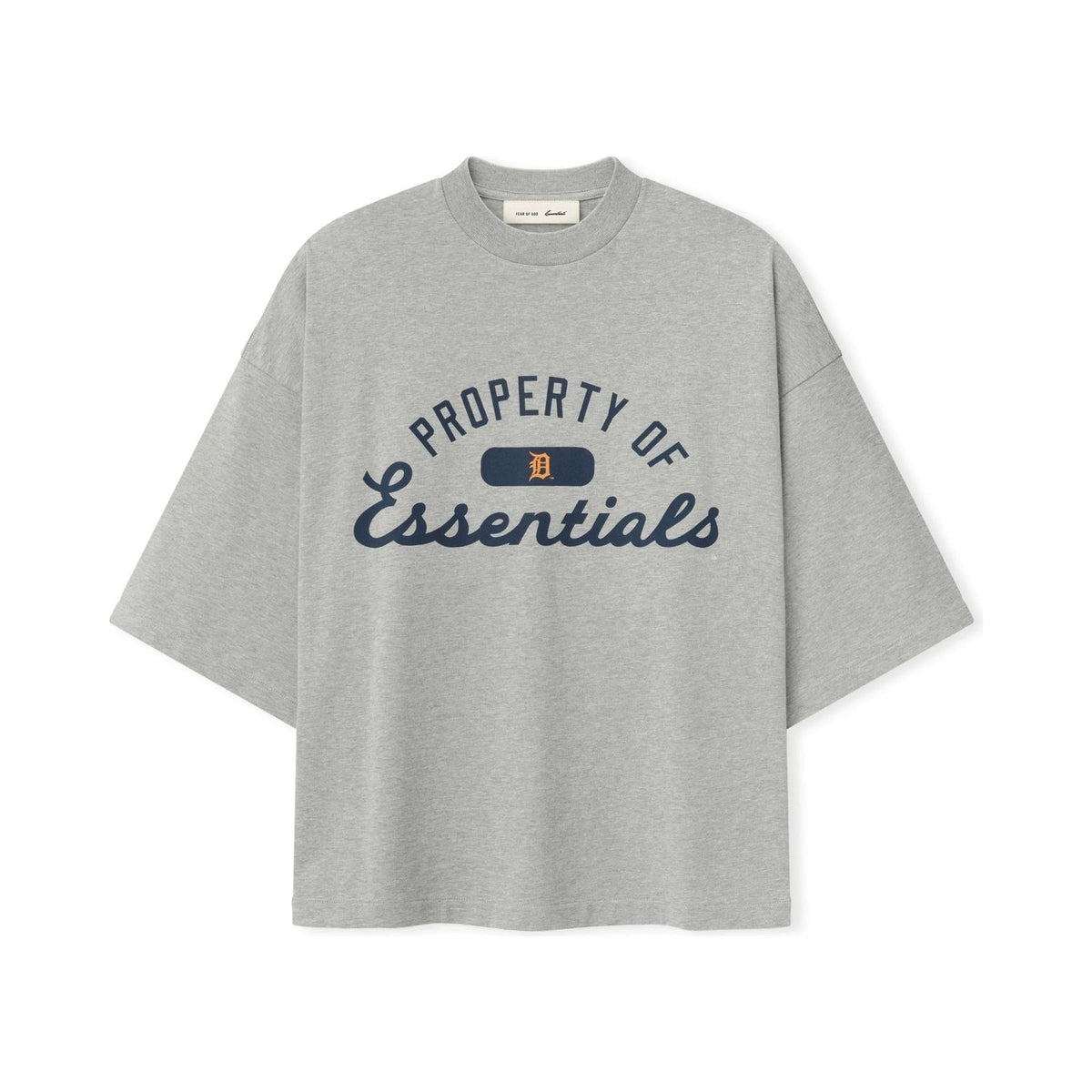 Fear of God Essentials Tigers Merch Tee Concrete Heather - Im Your Wardrobe