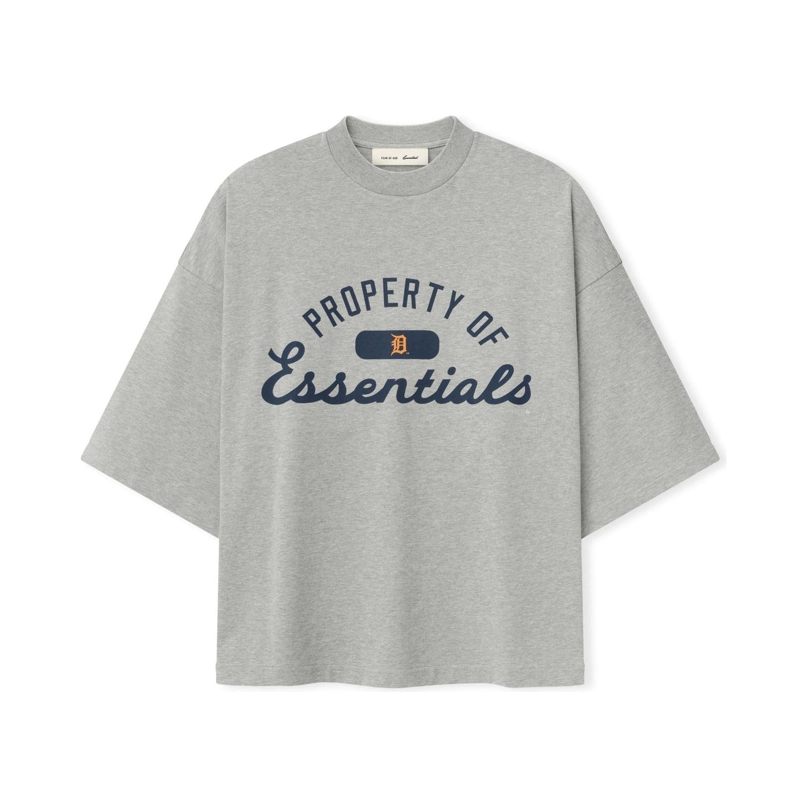 Fear of God Essentials Tigers Merch Tee Concrete Heather - Im Your Wardrobe