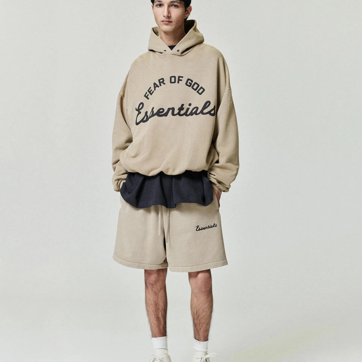 Fear Of God Essentials Training 90s Hoodie Faded Dune - Im Your Wardrobe