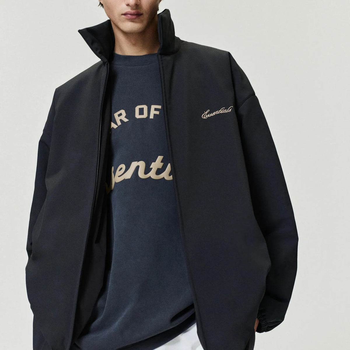 Fear Of God Essentials Training 90s Short Sleeve Tee Faded Iron Grey - Im Your Wardrobe