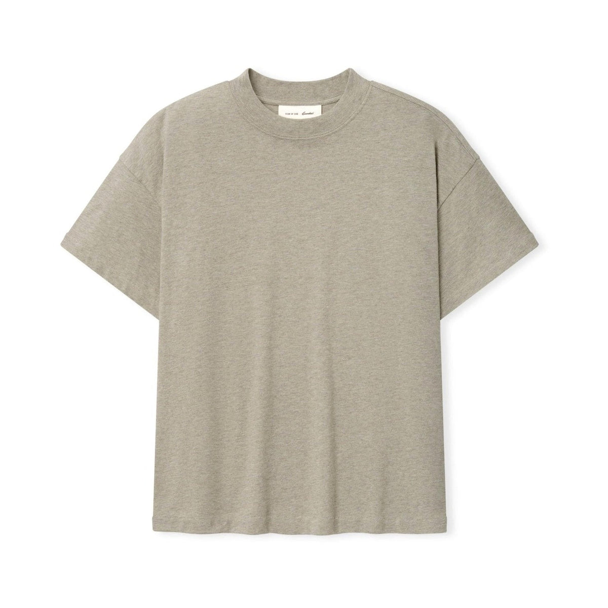 Fear of God Essentials Tri-Blend Essential Tee Slim Fit Seal Heather - Im Your Wardrobe