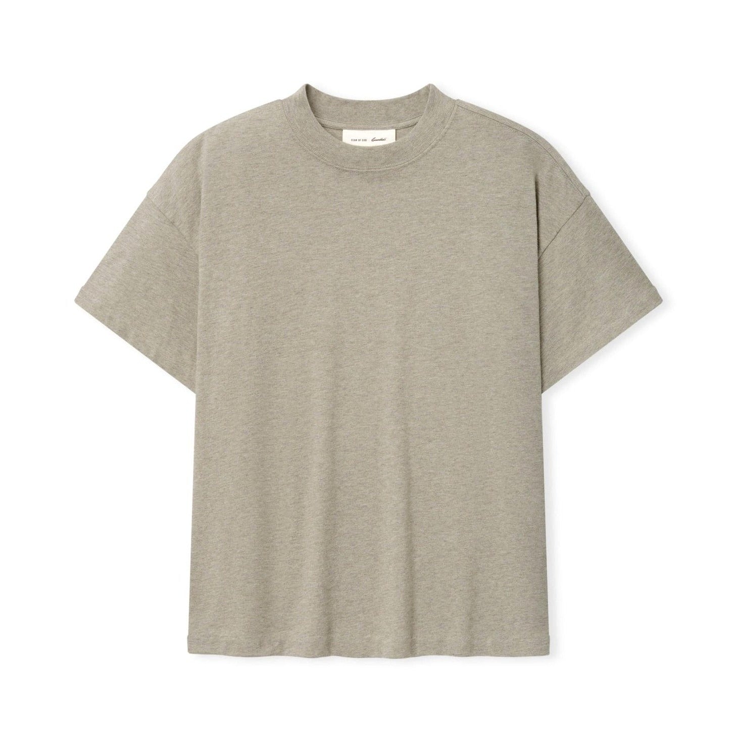 Fear of God Essentials Tri-Blend Essential Tee Slim Fit Seal Heather - Im Your Wardrobe