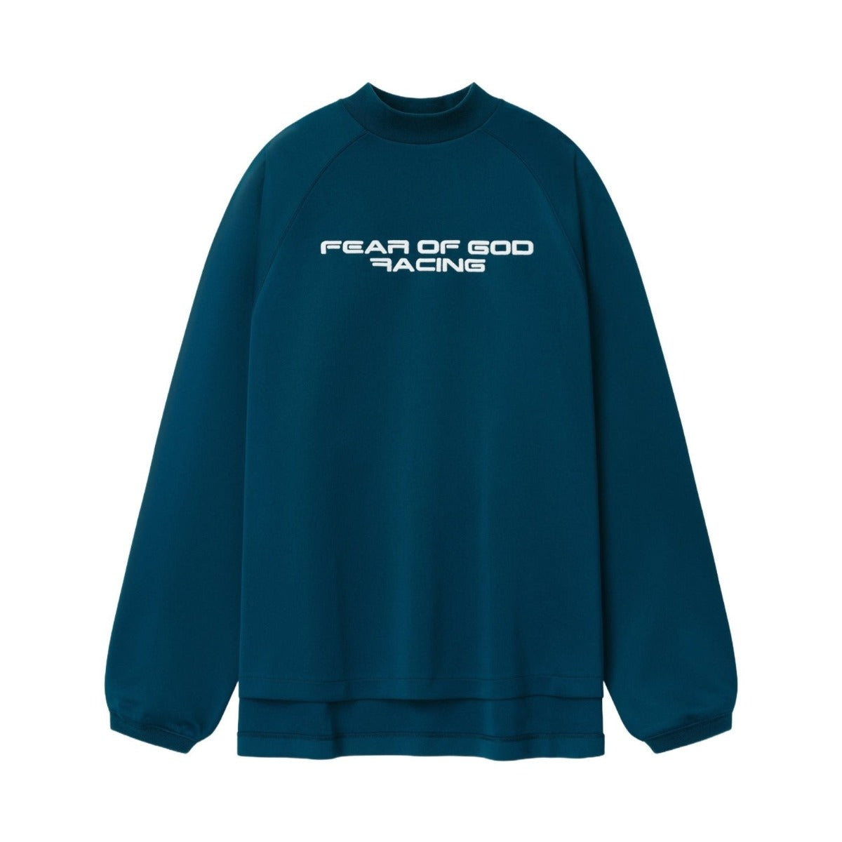 Fear of God Essentials Tricot 90s Relaxed Long Sleeve Mock Neck Night Sea - Im Your Wardrobe
