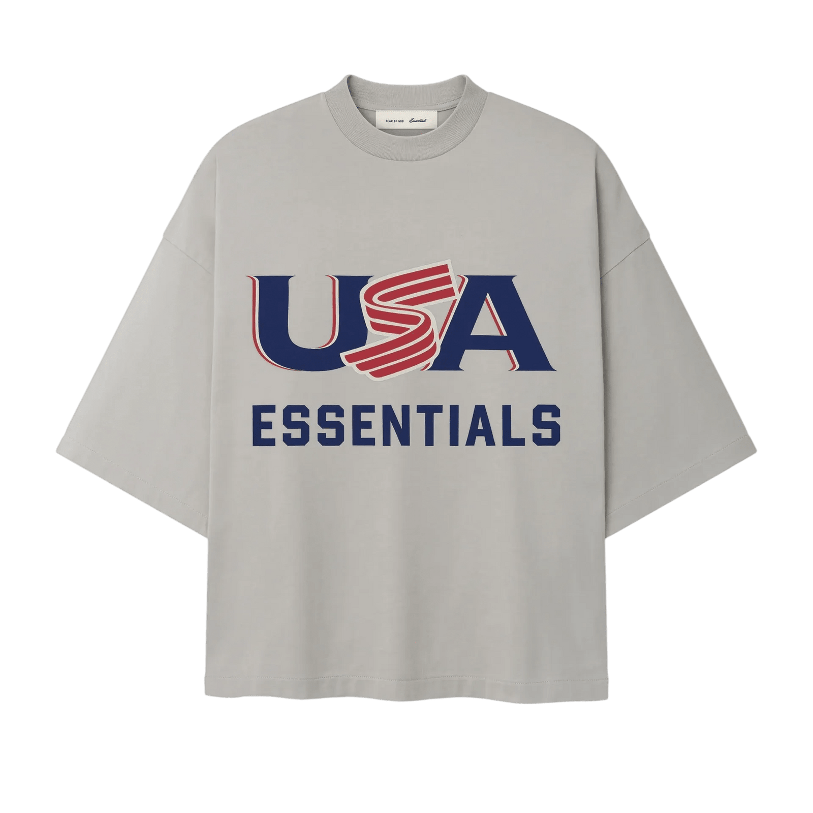 Fear Of God Essentials USA Baseball Merch Tee Seal - Im Your Wardrobe
