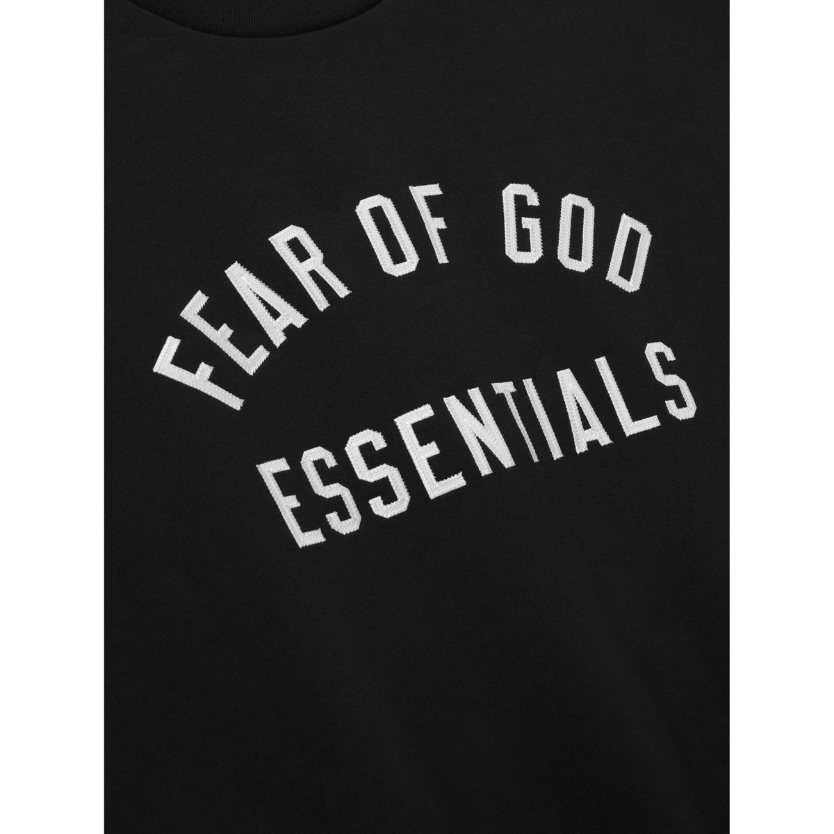 Fear of God Essentials Varsity 90s Crewneck Sweatshirt Vintage Black - Im Your Wardrobe
