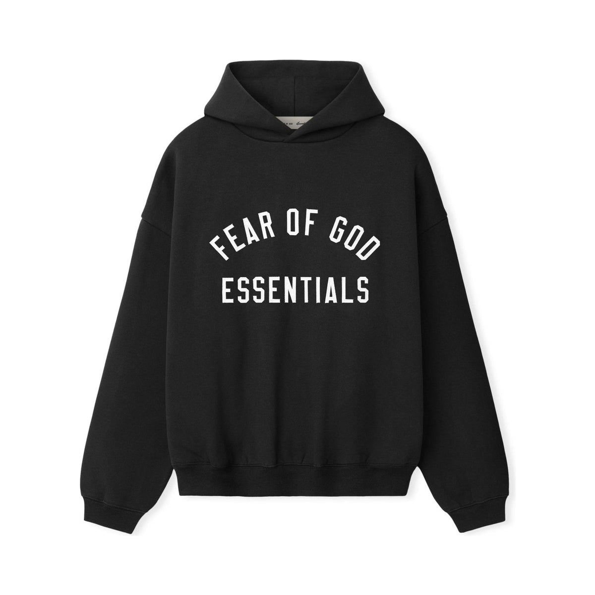 Fear of God Essentials Varsity 90s Hoodie Vintage Black - Im Your Wardrobe