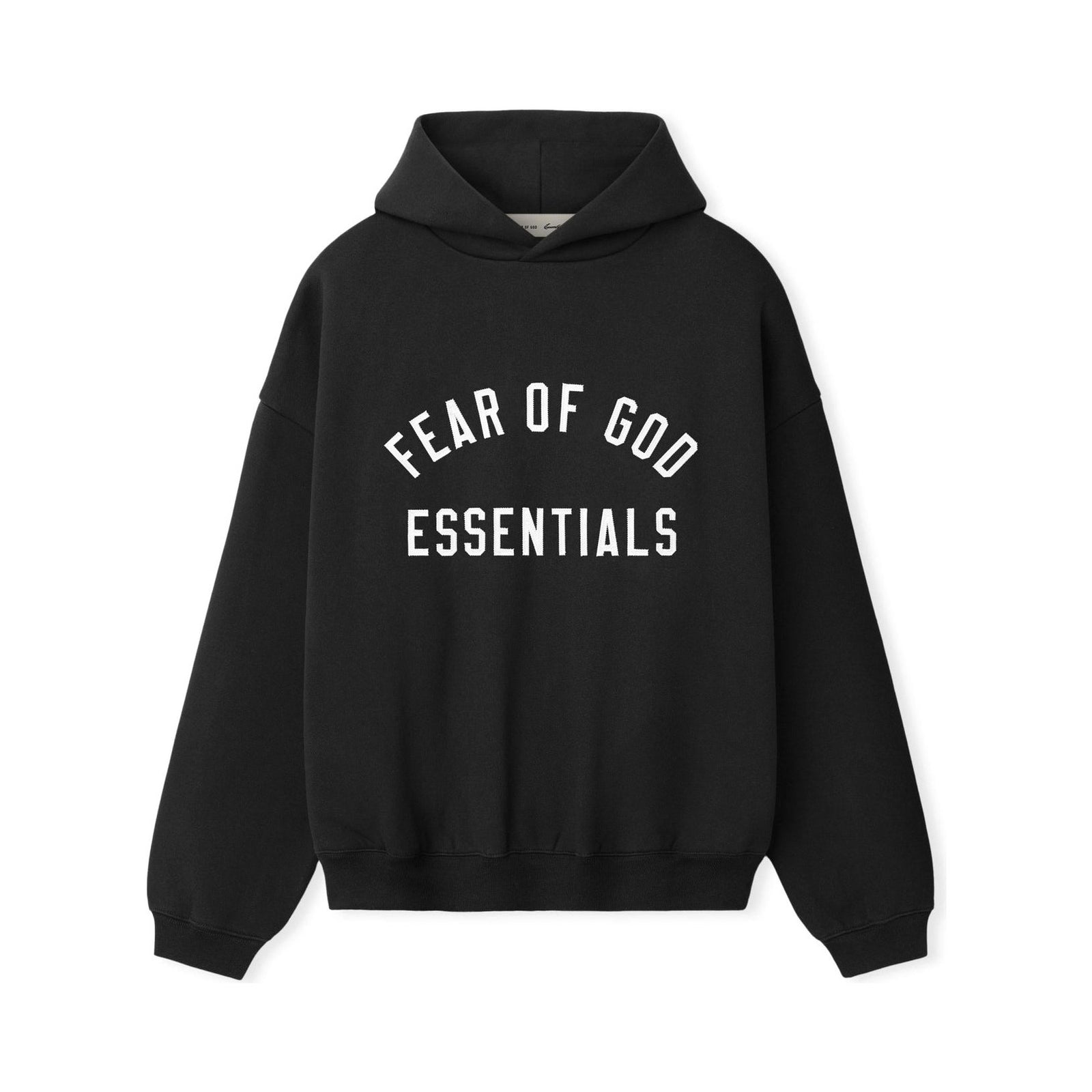 Fear of God Essentials Varsity 90s Hoodie Vintage Black - Im Your Wardrobe