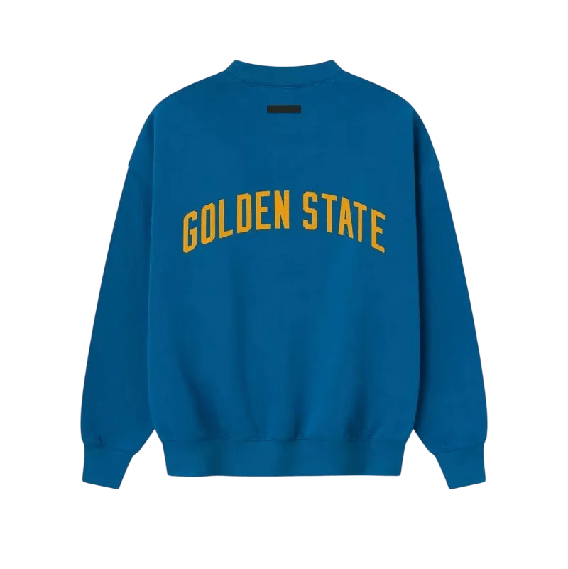 Fear of God Essentials Warriors Sport Crewneck Blue Sapphire - Im Your Wardrobe