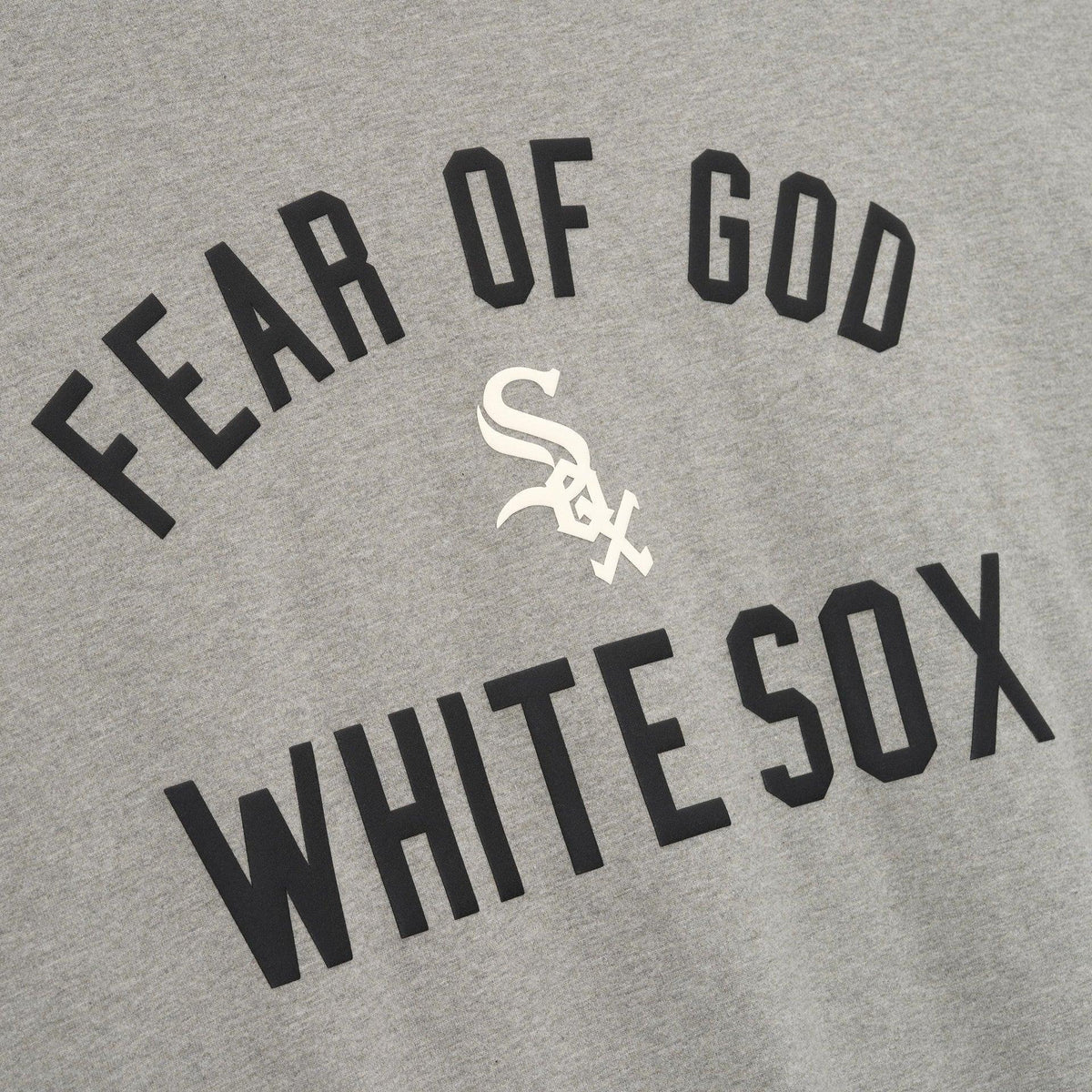 Fear of God Essentials White Sox 90's Tee Concrete Heather - Im Your Wardrobe